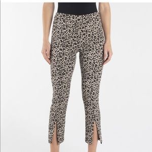 Nanette Nanette Lepore Pull On Slim Ankle Pants with Front Ankle Slits, 10